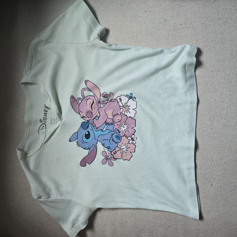 Disney Kids Stitch & Angel Graphic Tee - Green